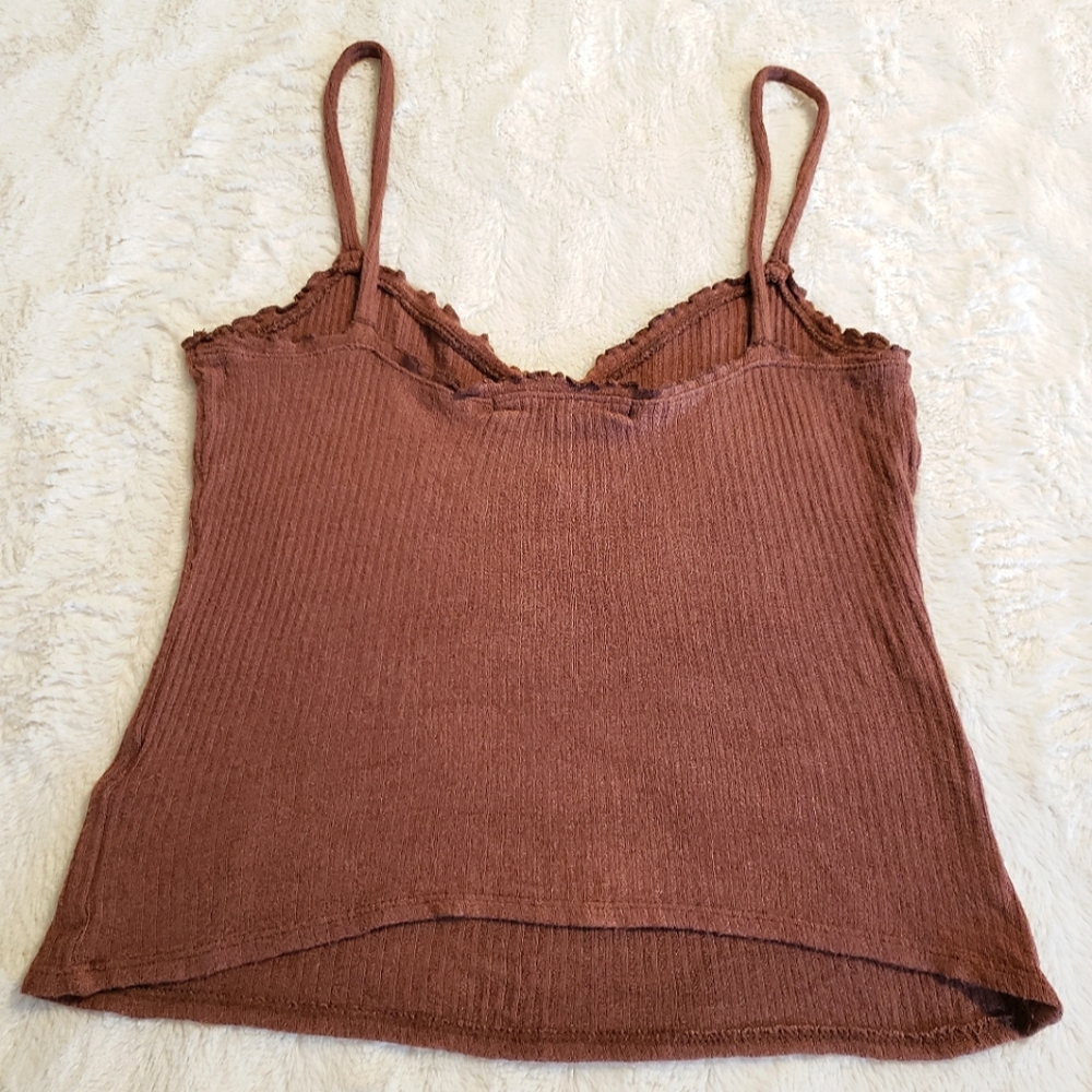 Urban Outfitters x Project Social T Ribbed Ruffle Tank - Picture 4 of 8